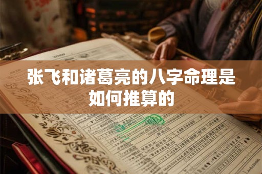 张飞和诸葛亮的八字命理是如何推算的