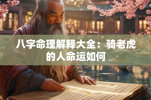 八字命理解释大全：骑老虎的人命运如何