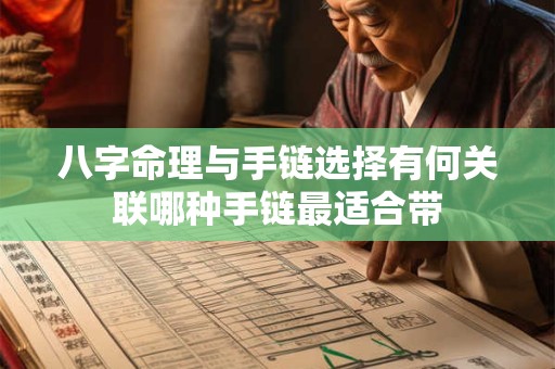 八字命理与手链选择有何关联哪种手链最适合带