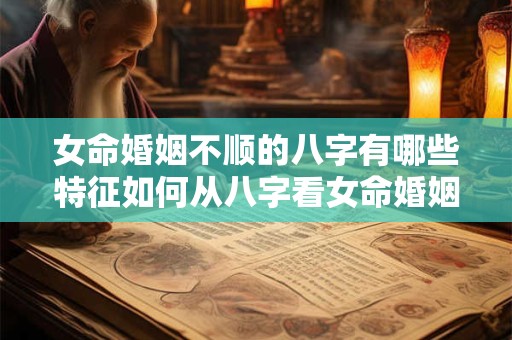 女命婚姻不顺的八字有哪些特征如何从八字看女命婚姻