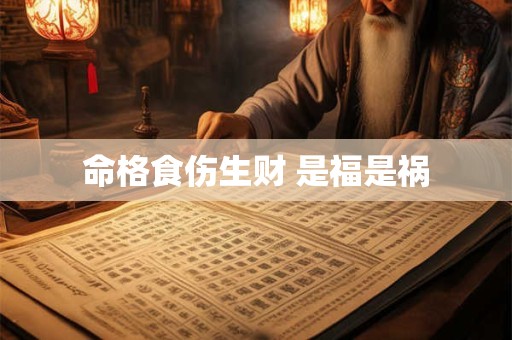 命格食伤生财 是福是祸
