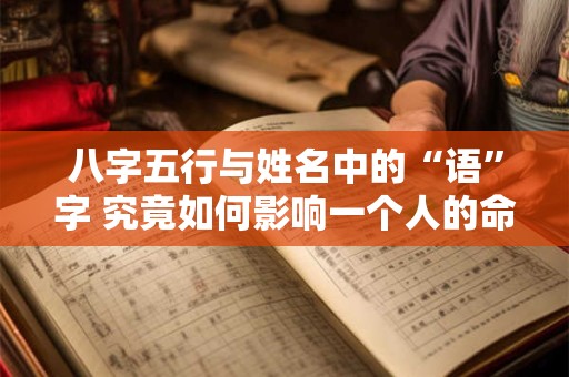 八字五行与姓名中的“语”字 究竟如何影响一个人的命运