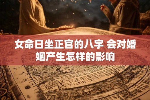 女命日坐正官的八字 会对婚姻产生怎样的影响
