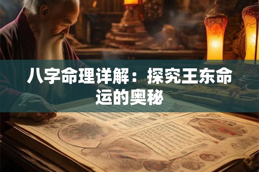 八字命理详解：探究王东命运的奥秘