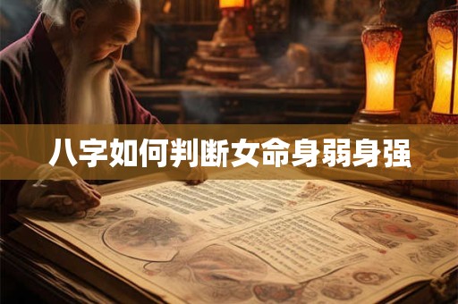八字如何判断女命身弱身强