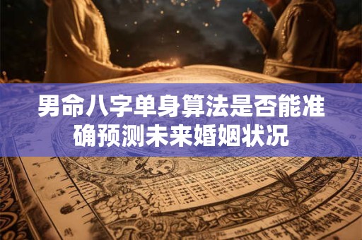 男命八字单身算法是否能准确预测未来婚姻状况
