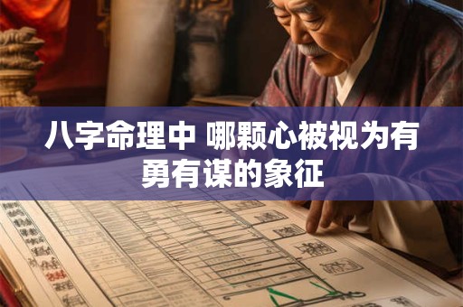 八字命理中 哪颗心被视为有勇有谋的象征