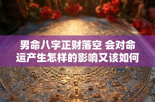男命八字正财落空 会对命运产生怎样的影响又该如何化解