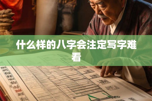 什么样的八字会注定写字难看