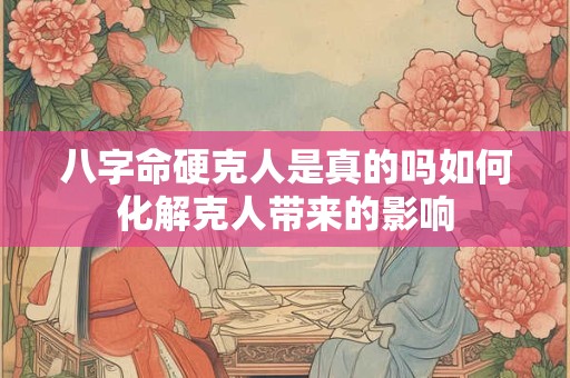 八字命硬克人是真的吗如何化解克人带来的影响