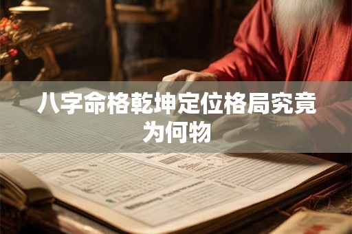 八字命格乾坤定位格局究竟为何物