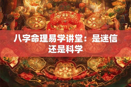 八字命理易学讲堂：是迷信还是科学