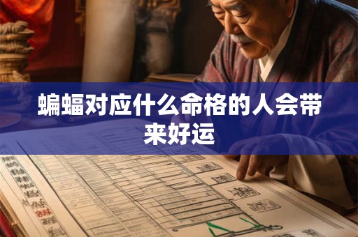 蝙蝠对应什么命格的人会带来好运