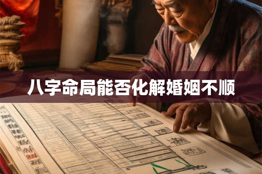 八字命局能否化解婚姻不顺