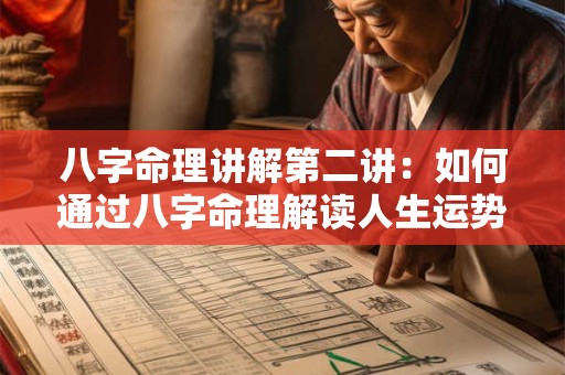 八字命理讲解第二讲：如何通过八字命理解读人生运势