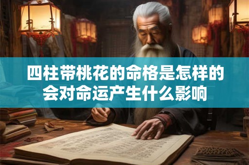 四柱带桃花的命格是怎样的会对命运产生什么影响