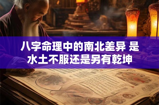 八字命理中的南北差异 是水土不服还是另有乾坤