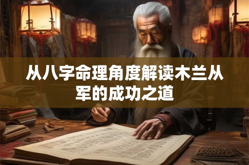 从八字命理角度解读木兰从军的成功之道
