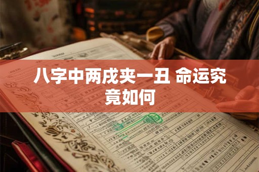 八字中两戌夹一丑 命运究竟如何