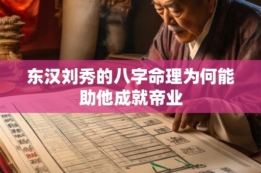 东汉刘秀的八字命理为何能助他成就帝业
