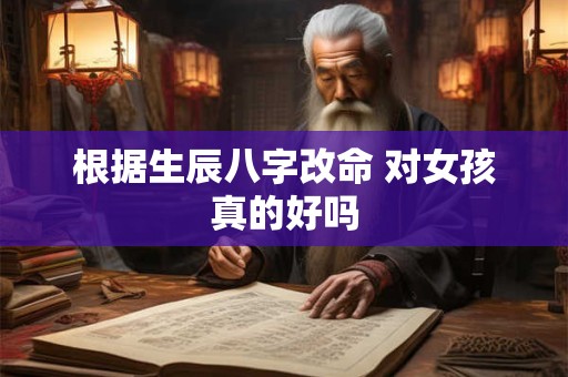 根据生辰八字改命 对女孩真的好吗