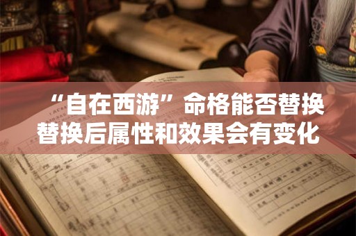 “自在西游”命格能否替换替换后属性和效果会有变化吗