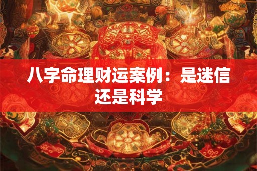 八字命理财运案例：是迷信还是科学