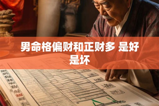 男命格偏财和正财多 是好是坏
