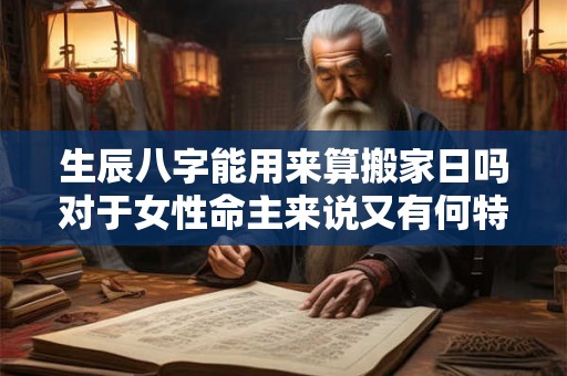 生辰八字能用来算搬家日吗对于女性命主来说又有何特殊影响