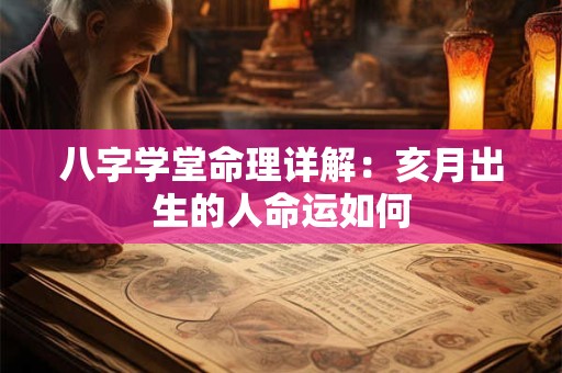 八字学堂命理详解：亥月出生的人命运如何