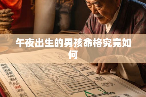 午夜出生的男孩命格究竟如何