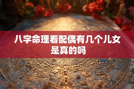 八字命理看配偶有几个儿女 是真的吗