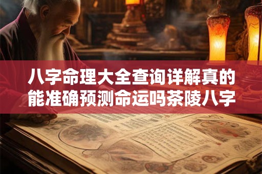 八字命理大全查询详解真的能准确预测命运吗茶陵八字命理又有何特别之处