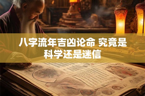 八字流年吉凶论命 究竟是科学还是迷信