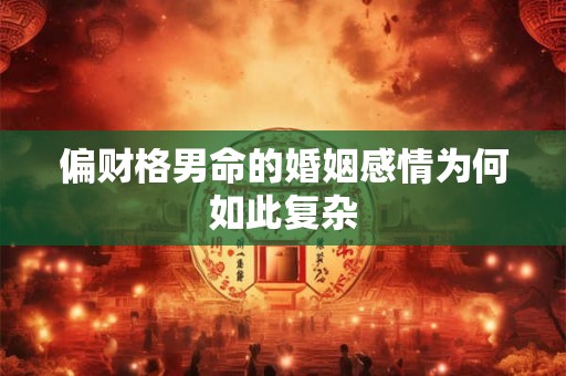 偏财格男命的婚姻感情为何如此复杂