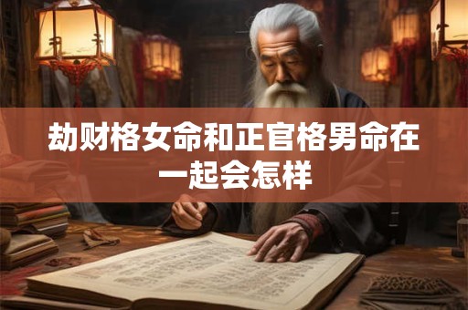 劫财格女命和正官格男命在一起会怎样