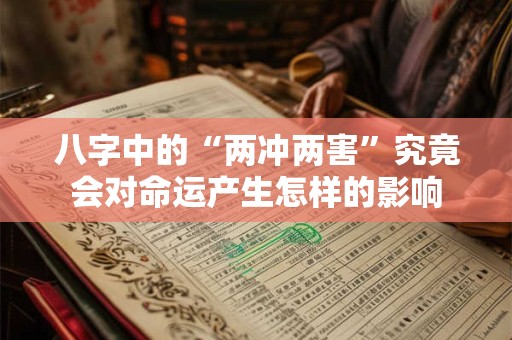 八字中的“两冲两害”究竟会对命运产生怎样的影响
