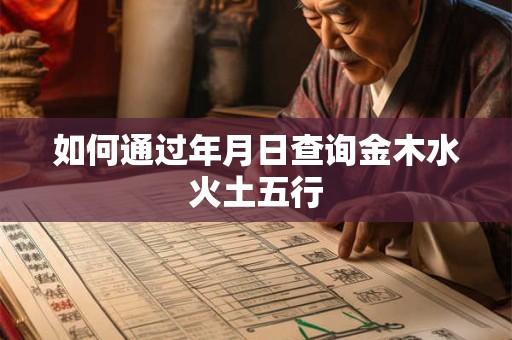 如何通过年月日查询金木水火土五行