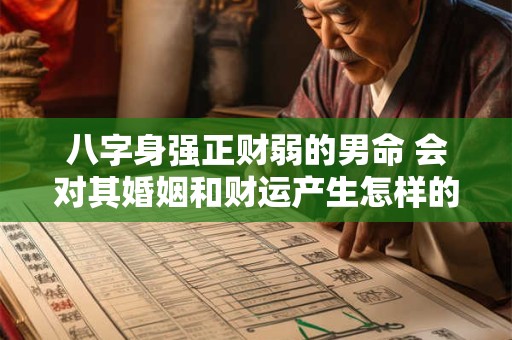 八字身强正财弱的男命 会对其婚姻和财运产生怎样的影响呢