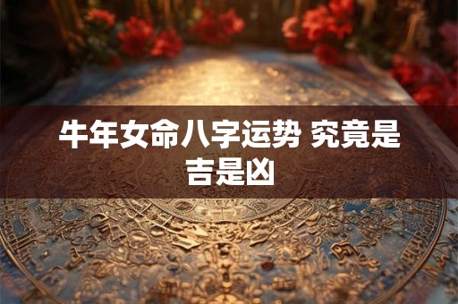 牛年女命八字运势 究竟是吉是凶