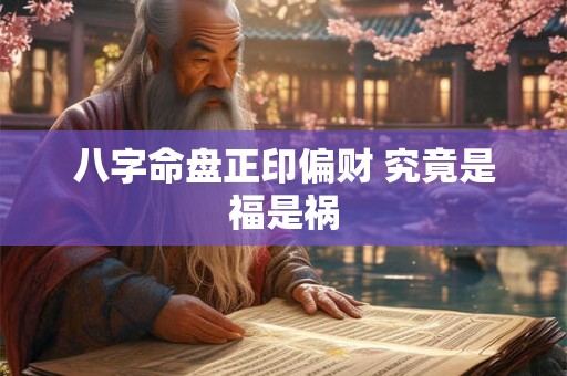 八字命盘正印偏财 究竟是福是祸