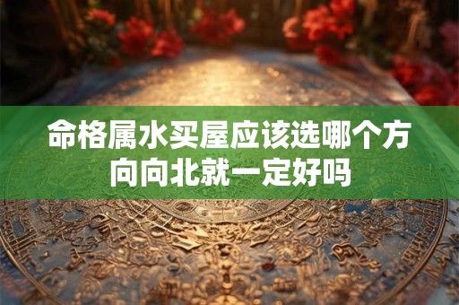 命格属水买屋应该选哪个方向向北就一定好吗