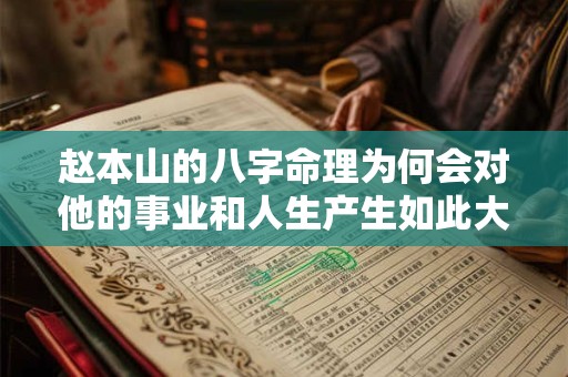 赵本山的八字命理为何会对他的事业和人生产生如此大的影响