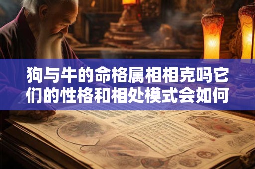 狗与牛的命格属相相克吗它们的性格和相处模式会如何影响关系
