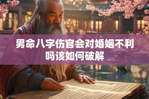男命八字伤官会对婚姻不利吗该如何破解