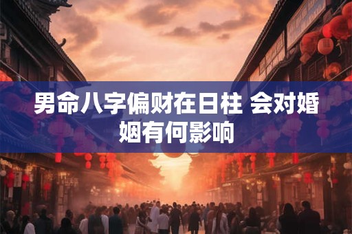 男命八字偏财在日柱 会对婚姻有何影响