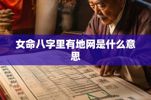 女命八字里有地网是什么意思