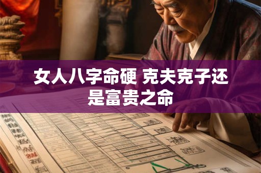 女人八字命硬 克夫克子还是富贵之命