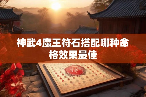 神武4魔王符石搭配哪种命格效果最佳