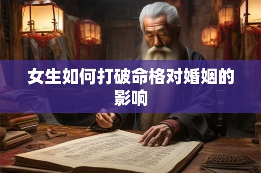 女生如何打破命格对婚姻的影响